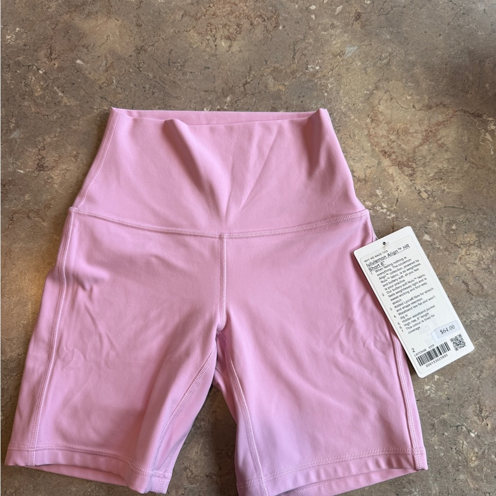 lululemon athletica Light Pink Bike Shorts